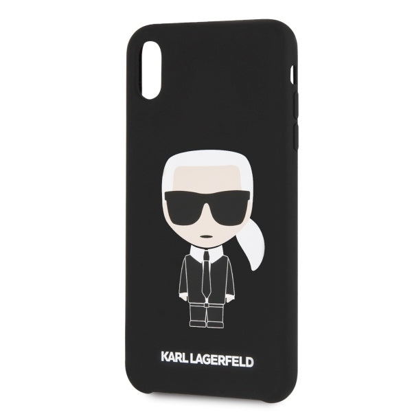 iPhone XS Max Handyhülle - Karl Lagerfeld - Silikon Hard case- Schwarz