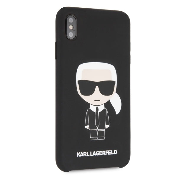 iPhone XS Max Handyhülle - Karl Lagerfeld - Silikon Hard case- Schwarz