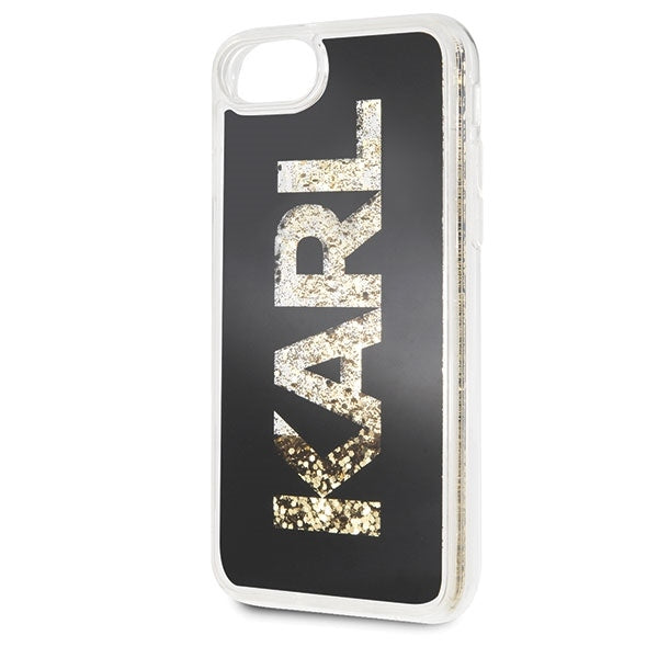 iPhone SE/7/8 Hülle Karl Lagerfeld - Karl logo Glitter Hard Case -Schwarz