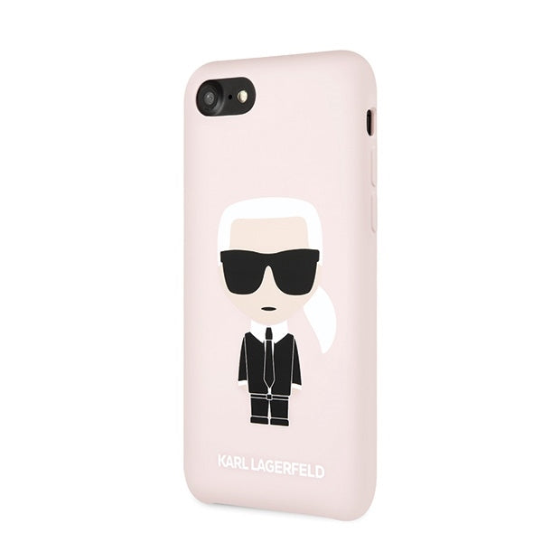 iPhone SE/7/8 Hülle Karl Lagerfeld Full Body Silikon Case Rosa