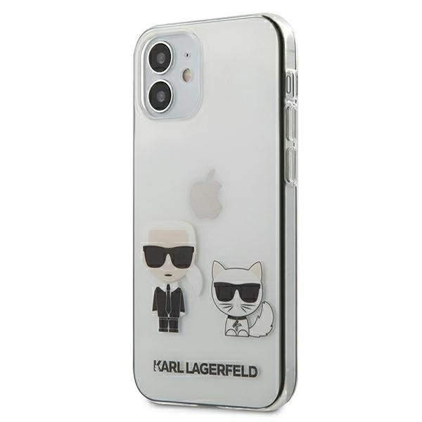 Karl Lagerfeld Hülle für iPhone 12 mini 5,4" hardcase Transparent Karl & Choupette