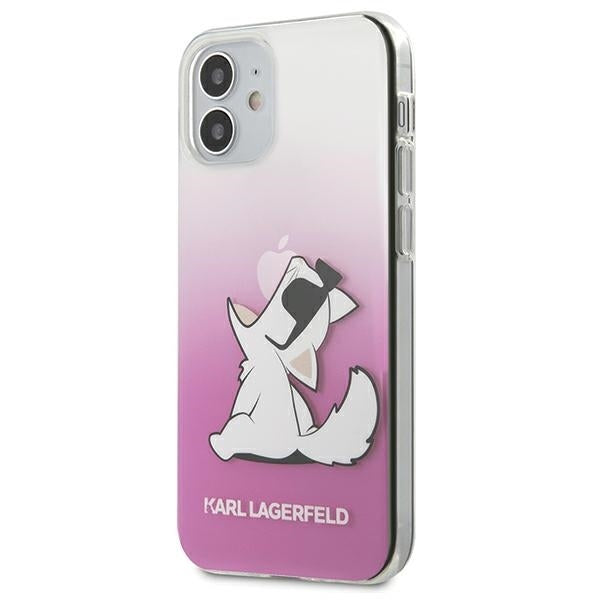 Schutzhülle Karl Lagerfeld iPhone 12 mini 5,4" /pink hardcase Choupette Fun