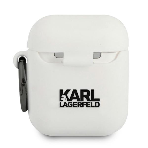 Karl Lagerfeld Hülle Für AirPods cover /weiss Silikon RSG