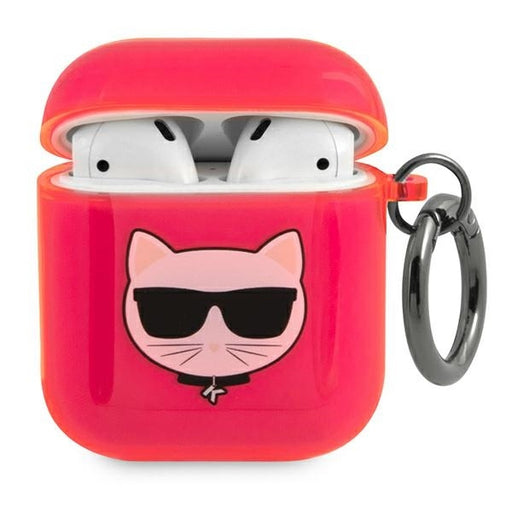 Karl Lagerfeld Hülle für AirPods 1/2 cover Rosa Choupette