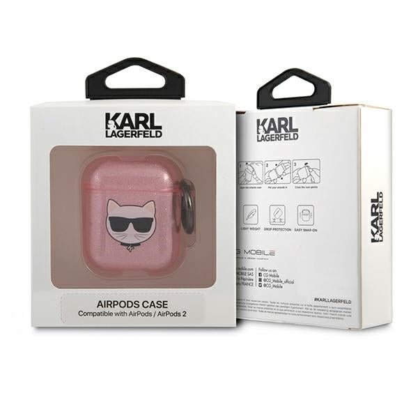 karl-lagerfeld-hulle-fur-airpods-cover-rosa-glitter-choupette