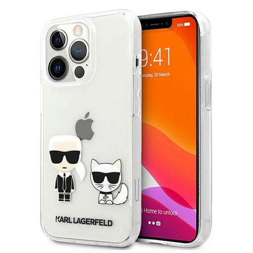 Karl Lagerfeld Hülle für iPhone 13 Pro / 13 6,1" Case Transparent Karl & Choupette