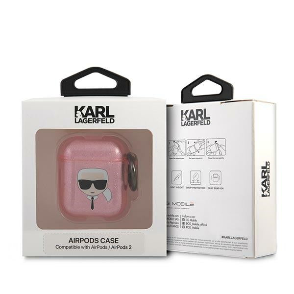 karl-lagerfeld-hulle-fur-airpods-cover-rosa-glitter-karl-s-head