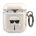 Karl Lagerfeld Hülle Für AirPods cover /gold Glitter Karl`s Head