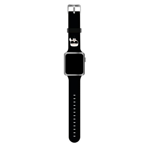 Karl Lagerfeld Uhrenarmband Apple Watch 38/40/41mm /schwarz strap Silikon Karl Heads
