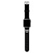 Karl Lagerfeld Uhrenarmband Apple Watch 42/44/45mm /schwarz strap Silikon Choupette Heads