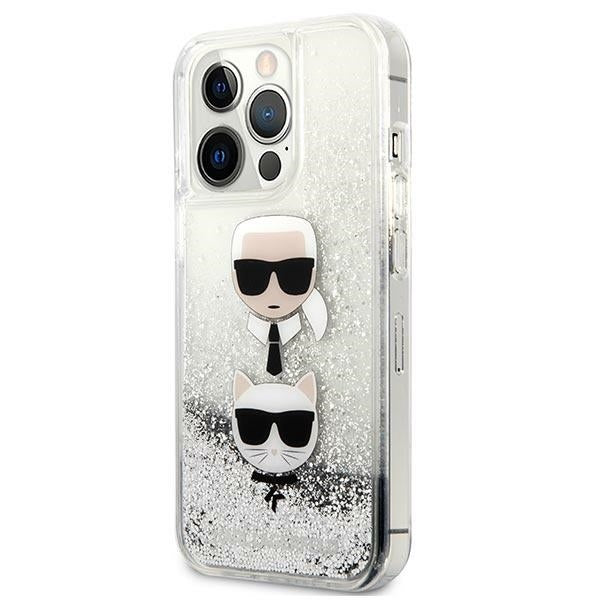 karl-lagerfeld-hulle-fur-iphone-13-pro-13-6-1-silber-case-liquid-glitter-karl-choupette-head