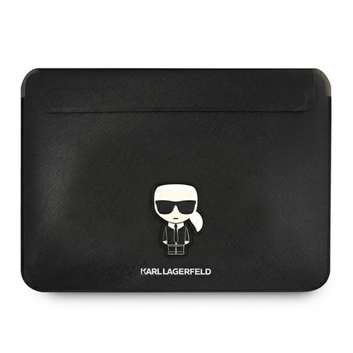 Karl Lagerfeld Sleeve tasche 16" /schwarz Saffiano Ikonik Karl
