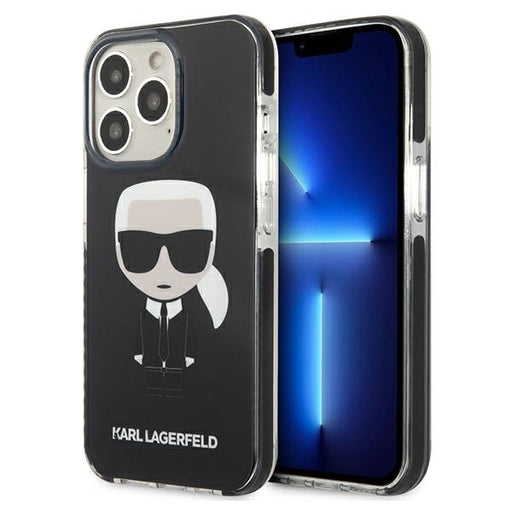 Karl Lagerfeld Hülle für iPhone 13 Pro Max 6,7" hardCase /Schwarz Iconik Karl