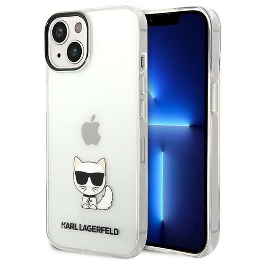 Karl Lagerfeld Hülle für iPhone 14 6,1" hardCase /transparent Choupette Body