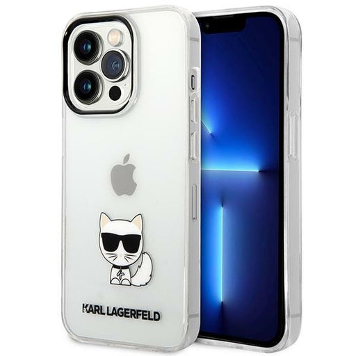 Karl Lagerfeld Hülle für iPhone 14 Pro 6,1" hardcase transparent Choupette Body