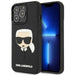 Karl Lagerfeld Hülle für iPhone 14 Pro 6,1" /Schwarz Case 3D Rubber Karl`s Head