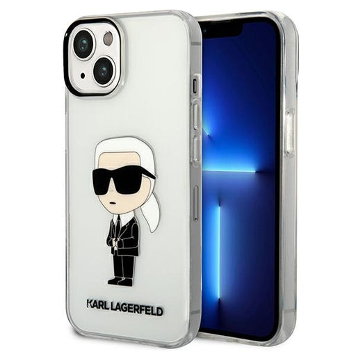 Karl Lagerfeld Hülle für iPhone 14 Plus 6,7" transparent Case Ikonik Karl Lagerfeld Hülle für