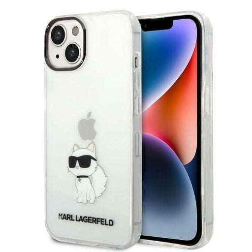 Karl Lagerfeld Hülle für iPhone 14 Plus 6,7" transparent Case Ikonik Choupette