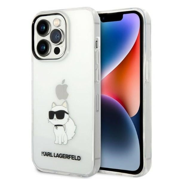 Karl Lagerfeld Hülle für iPhone 14 Pro 6,1" transparent Case Ikonik Choupette