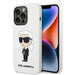 Karl Lagerfeld Hülle für iPhone 14 Pro Max 6,7" hardCase /weiss Silikon Ikonik
