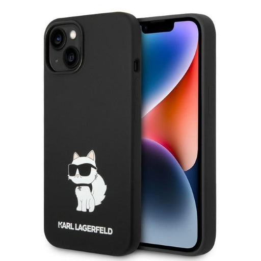 Karl Lagerfeld Hülle für iPhone 14 Plus 6,7" Case /Schwarz Silikon Choupette