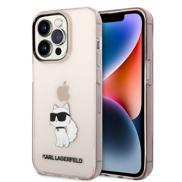 Karl Lagerfeld Hülle für iPhone 14 Pro Max 6,7" /Rosa hardCase Ikonik Choupette