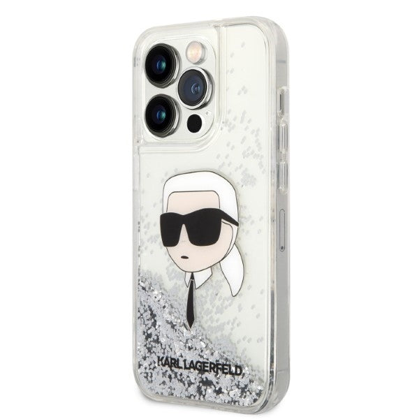 karl-lagerfeld-hulle-fur-iphone-14-pro-6-1-silber-hardcase-glitter-karl-head