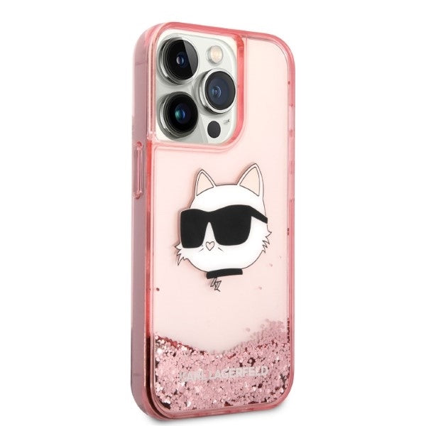 karl-lagerfeld-hulle-fur-iphone-14-pro-6-1-rosa-case-glitter-choupette-head