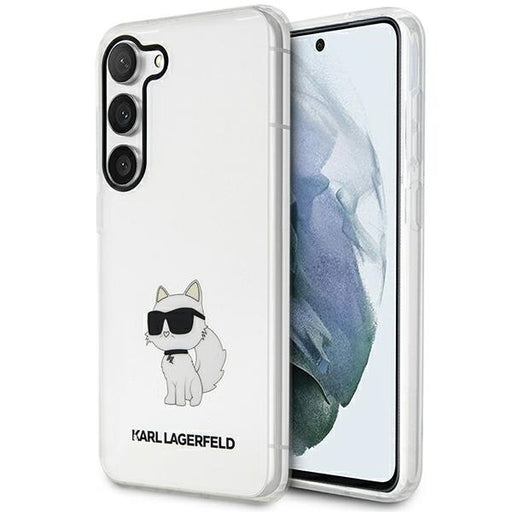 Karl Lagerfeld Hülle für Samsung Galaxy S23+ transparent Case Ikonik Choupette