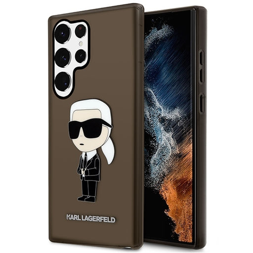 Karl Lagerfeld Hülle für Samsung Galaxy S23 Ultra Schwarz Case Hülle Ikonik