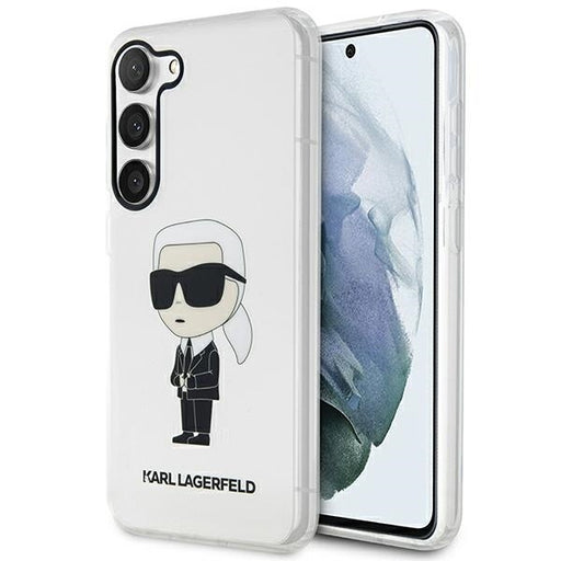 Karl Lagerfeld Hülle Für Samsung S23 S911 transparent Case Hülle Ikonik Karl Lagerfeld