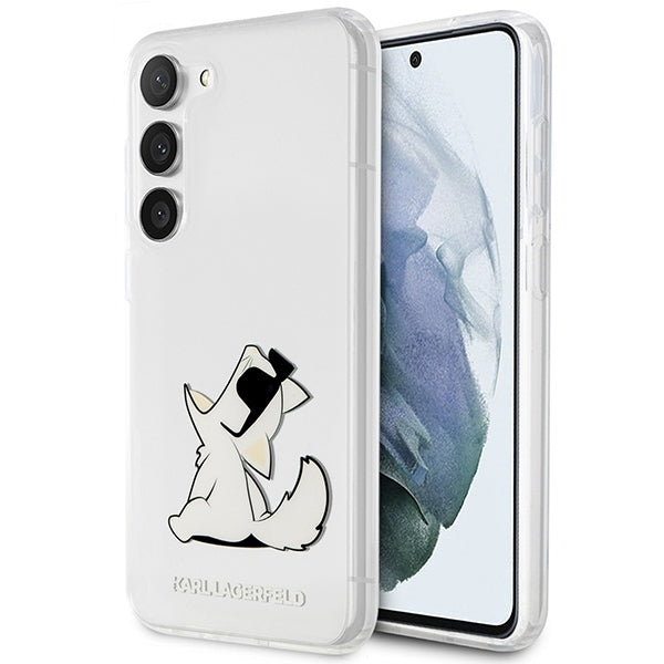 Karl Lagerfeld Hülle Für Samsung S23 S911 transparent Case Hülle Choupette Fun