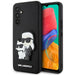 Karl lagerfeld Hülle für Samsung Galaxy A34 5G A346 hardcase Schwarz Saffiano Karl & Choupette