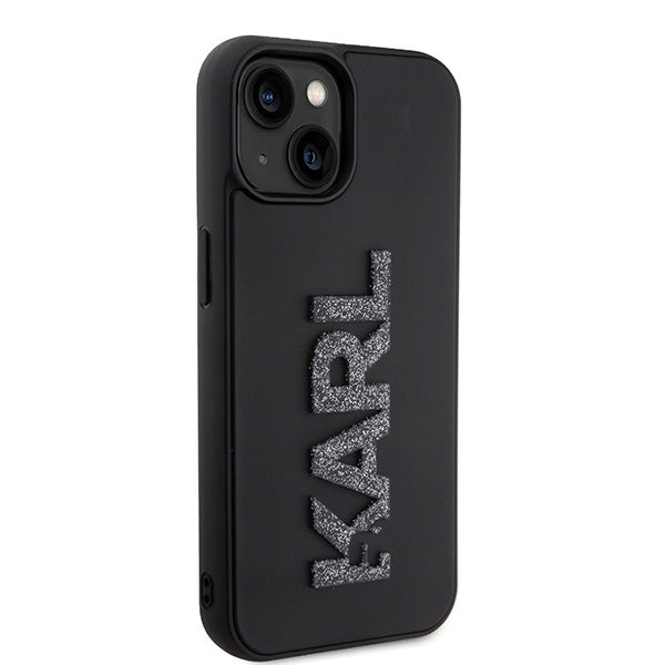 karl-lagerfeld-hulle-fur-iphone-15-14-13-6-1-schwarz-hardcase-3d-rubber-glitter-logo