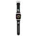 Karl Lagerfeld Uhr Armband für Apple Watch 38/40/41mm Schwarz strap 3D Rubber Karl&Choupette Heads