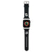 Karl Lagerfeld Uhr Armband für Apple Watch 42/44/45/49mm Schwarz strap 3D Rubber Karl&Choupette Heads