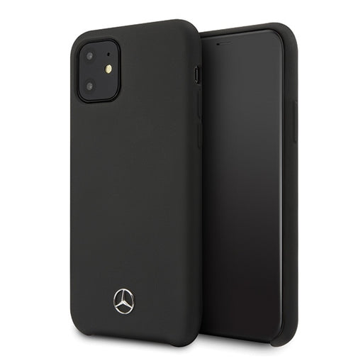 Schutzhülle Mercedes iPhone 12 mini 5,4" schwarz hardcase Silikon Line