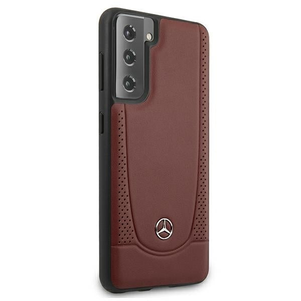 mercedes-benz-hulle-fur-samsung-s21-g991-rot-hardcase-hulle-urban-line