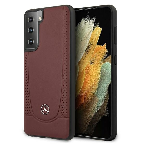 Mercedes-Benz Hülle für Samsung S21+ G996 /Rot hardCase Hülle Urban Line