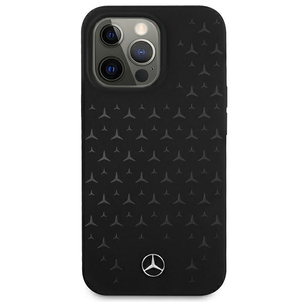 Mercedes-Benz Hülle Für iPhone 13 Pro / 13 6,1" /Schwarz Case Silikon Stars Pattern