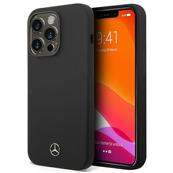 Mercedes-Benz Hülle Für iPhone 14 Pro 6,1" /Schwarz hardcase Silikon Line