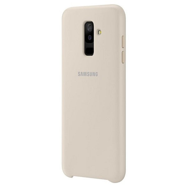 Samsung Hülle für Samsung A6 Plus 2018 A605 gold Dual Layer Cover