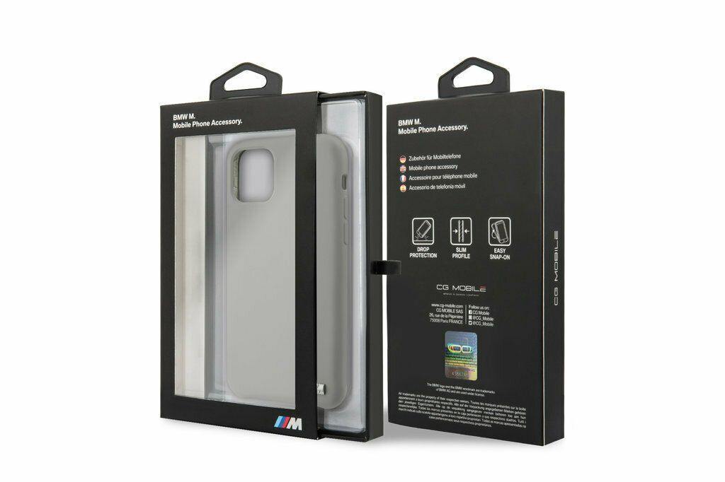 BMW  Handyhülle iPhone 11 Pro Max Hülle Original BMW  Silikon Hard Cover  Schutzhülle - Grau