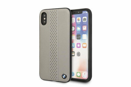 iPhone XR Handyhülle - BMW- Leder TPU PC Case/Hülle- Taupe
