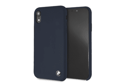 iPhone XR Hülle BMW - Silicone Fiber - Silikon Cover - Navy