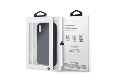 BMW  Handyhülle iPhone XR Hülle BMW - Silicone Fiber - Silikon Cover - Navy