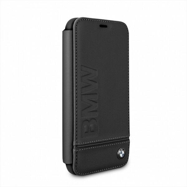 BMW  Handyhülle iPhone XS Max - Schutzhülle - BMW - Signature Logo Imprint Leder Hard Cover Case