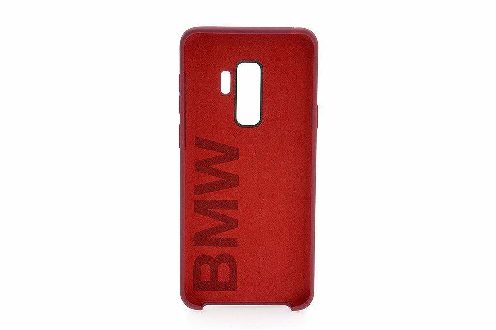 BMW  Handyhülle Samsung Galaxy S9 Hülle BMW - Signature - Silikone Cover - Schutzhülle /Rot