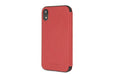 Ferrari Handyhülle iPhone X/Xs Handytasche Ferrari - Vertical Stripe Leder -Book Cover - Rot