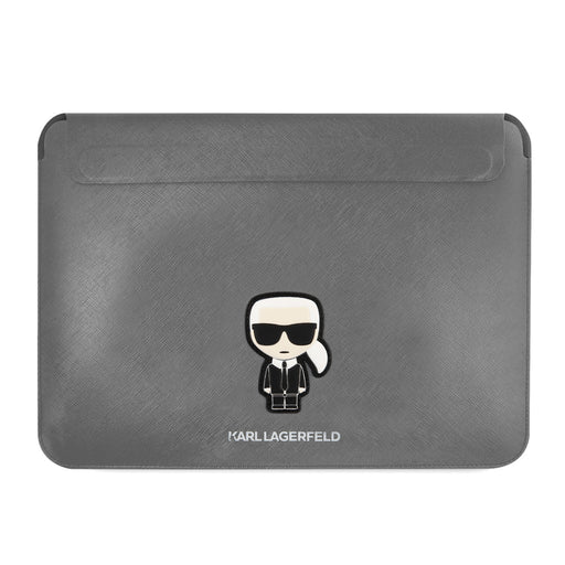 Karl Lagerfeld Sleeve tasche 13/14" /silber Saffiano Ikonik Karl